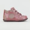 Girls Little Mary | Little Mary - Lilou Blush Lace-Up Boots On Labotte