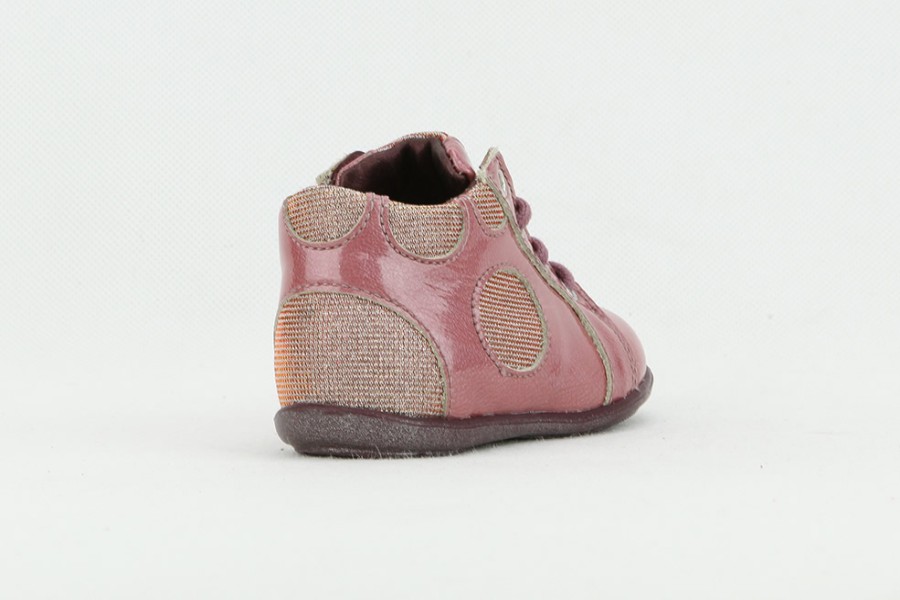 Girls Little Mary | Little Mary - Lilou Blush Lace-Up Boots On Labotte