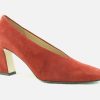 Women Brunate | Brunate - Bagatelle Daim Brique Pumps On Labotte