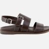 Women Artami | Artami - Osiris Dark Brown Sandals On Labotte