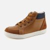 Boys 10 IS | 10 Is - Ten Base Lace Camel Navy Lace-Up Boots On Labotte
