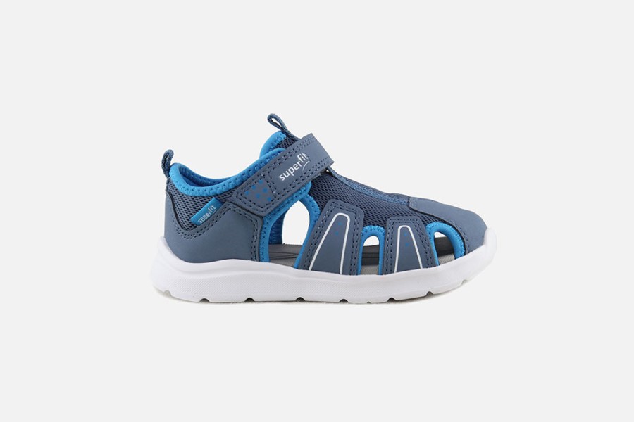 Boys Superfit | Superfit - Casper Bleu Sandals On Labotte