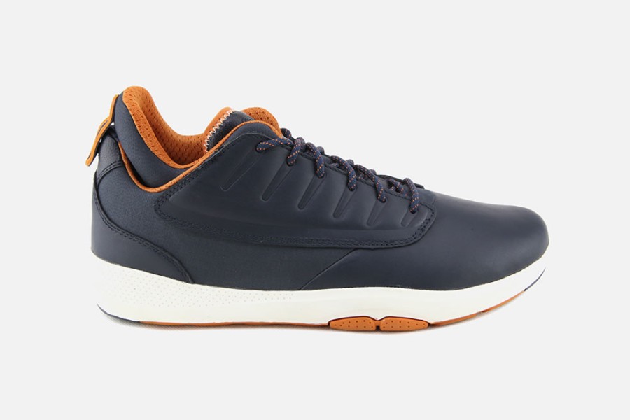 Men Geox | Geox - Modual B Navy Abx Lace-Up Boots On Labotte