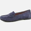 Women Geox | Geox - Kosmopolis Bleu Loafers On Labotte