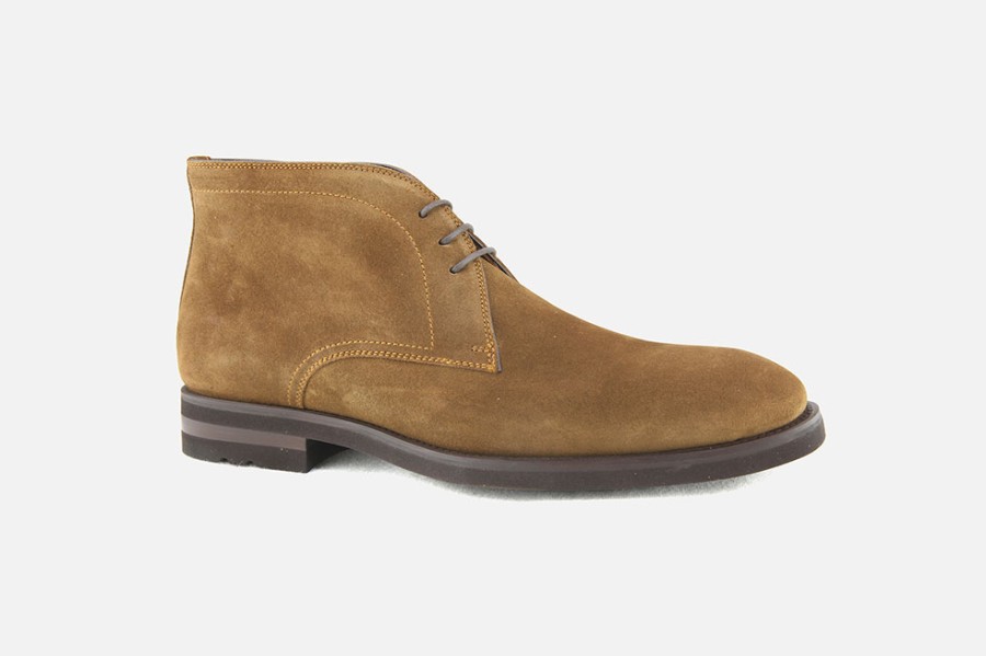 Men Magnanni | Magnanni - Reginald Hazelnut Vintage Lace-Up Boots On Labotte