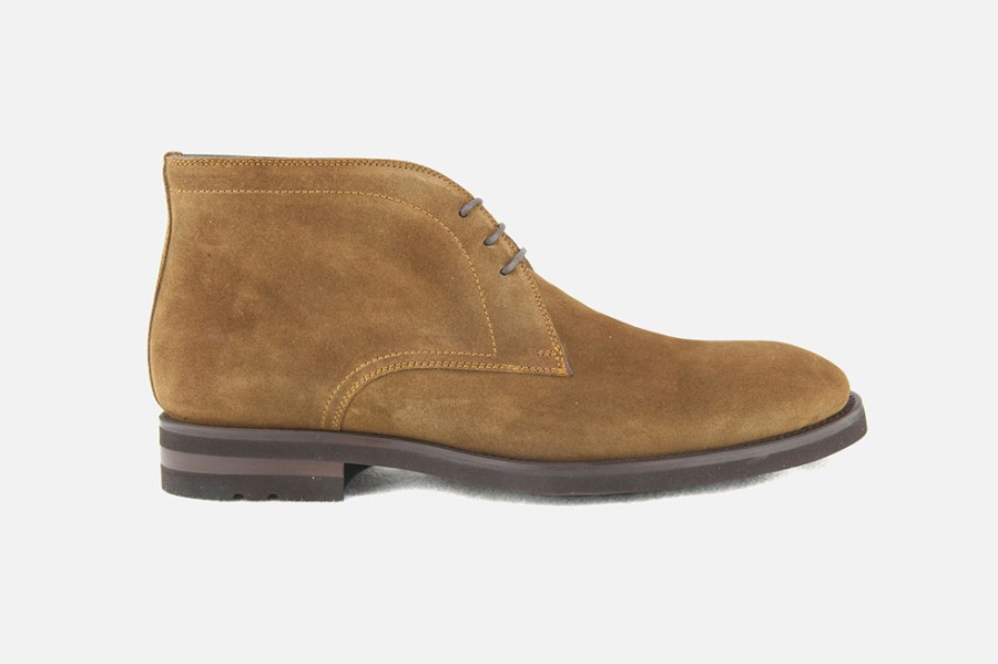 Men Magnanni | Magnanni - Reginald Hazelnut Vintage Lace-Up Boots On Labotte