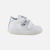 Girls Beberlis | Beberlis - Barbara Blanc Velcro Velcro Shoes On Labotte