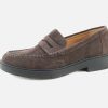 Women Geox | Geox - Spherica Ec1 Moc Coffee Loafers On Labotte