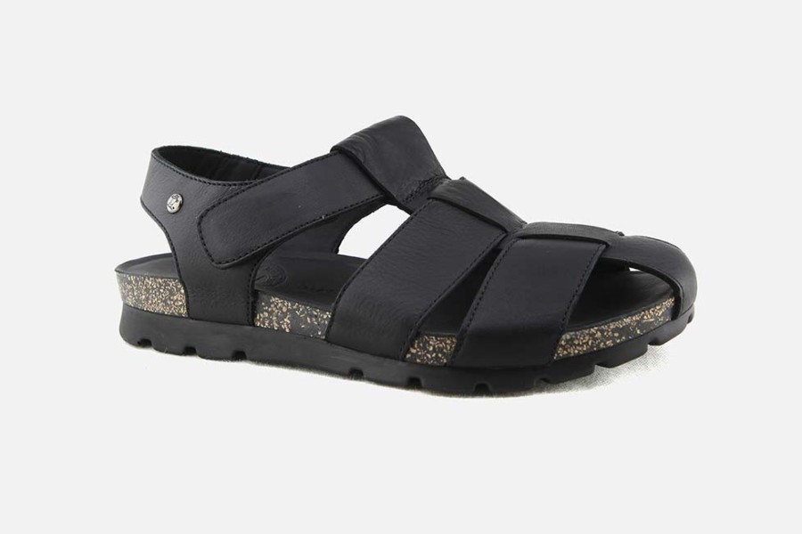 Men Panama Jack | Panama Jack - Stanley Black Sandals On Labotte