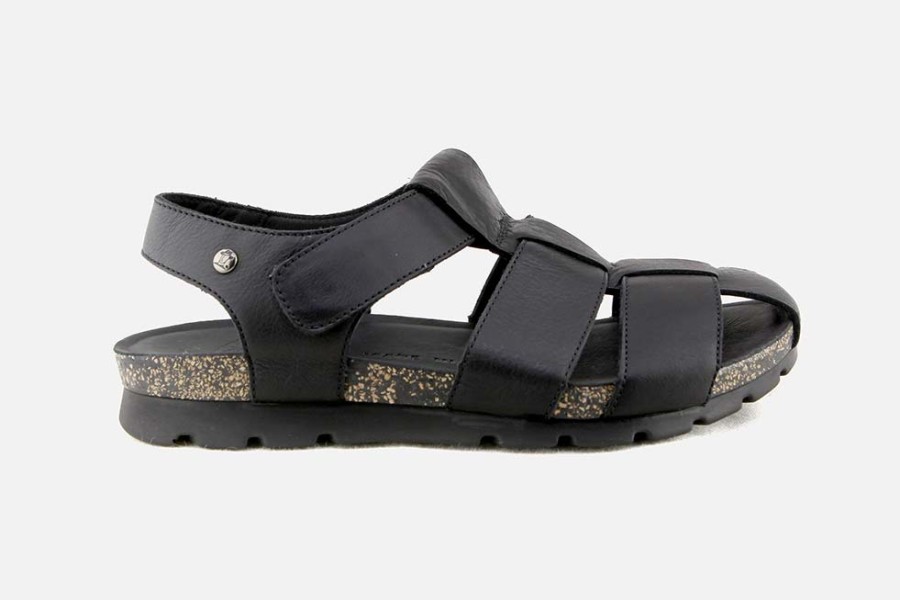 Men Panama Jack | Panama Jack - Stanley Black Sandals On Labotte