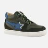 Boys Acebos | Acebos - Arsene Kaki Bleu Lace-Up Boots On Labotte