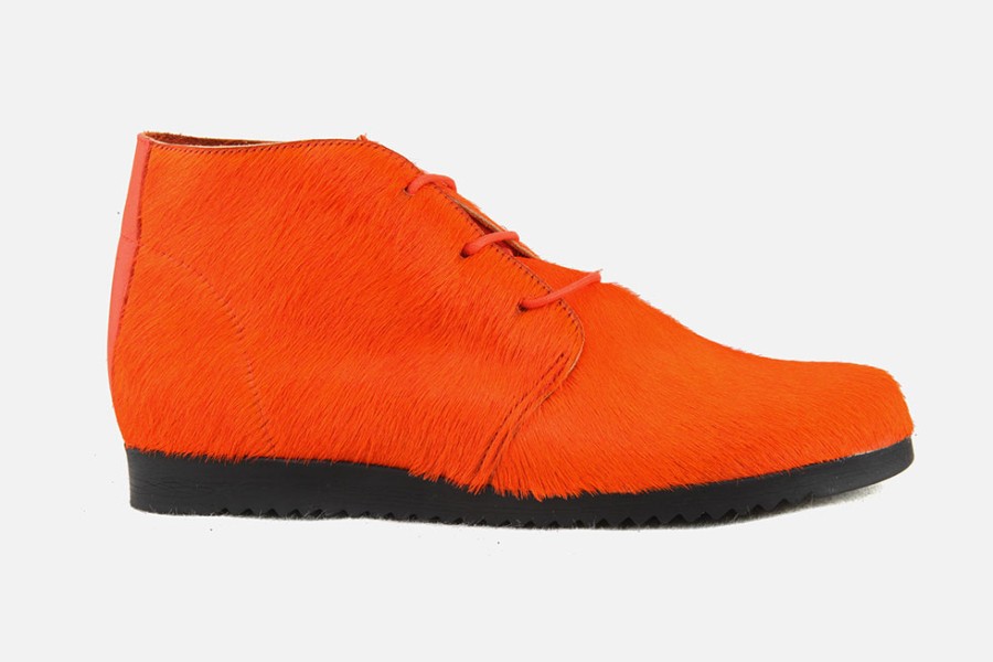 Women Arche | Arche - Baotek Orange Lace-Up Boots On Labotte