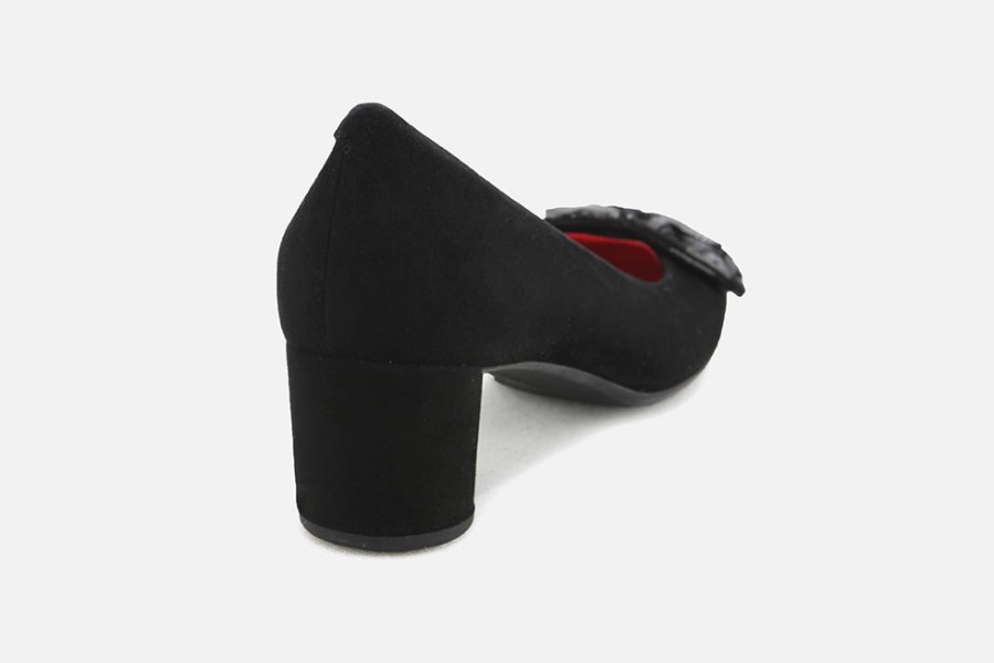 Women Pas de Rouge | Pas De Rouge - Trinity D Noir Pumps On Labotte
