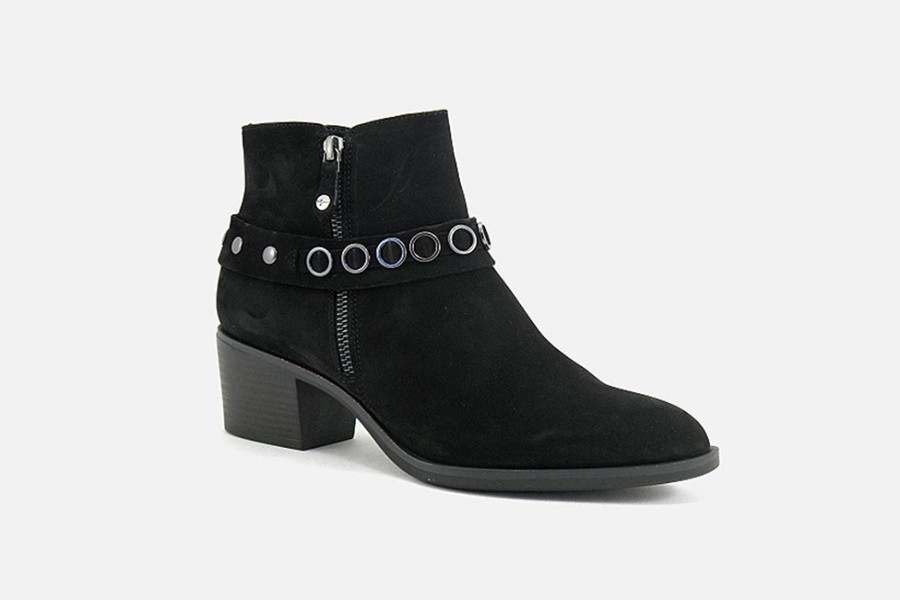 Women Tamaris | Tamaris - Tarazza Black Ankle Boots On Labotte