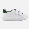 Girls Cienta | Cienta - Super Gym Blanc Foret Velcro Shoes On Labotte