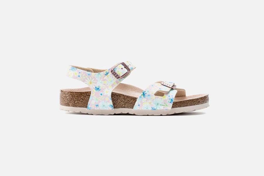 Girls Birkenstock | Birkenstock - Rio Pastel Floral Sandals On Labotte