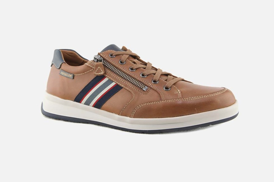 Men Mephisto | Mephisto - Lisandro Zip Noisette Sneakers On Labotte