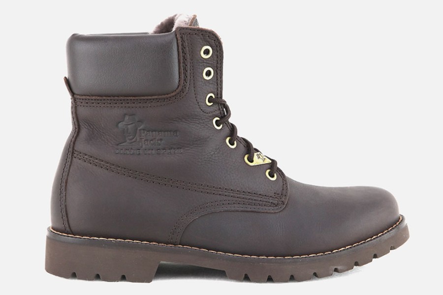Men Panama Jack | Panama Jack - Panama03 Igloo Dark Brown Lace-Up Boots On Labotte