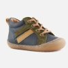 Boys Bellamy | Bellamy - Kingou Bleu Kaki Lace-Up Boots On Labotte