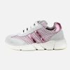 Girls Lunella | Lunella - Lara Blanc Rose Lace-Up Shoes On Labotte