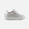 Girls Acebos | Acebos - Bisou Silver Lace-Up Shoes On Labotte