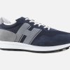 Men Hogan | Hogan - Hogan H601 Blue Grey Sneakers On Labotte