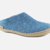 Women Glerups | Glerups - Glad Petrol Low Slippers On Labotte