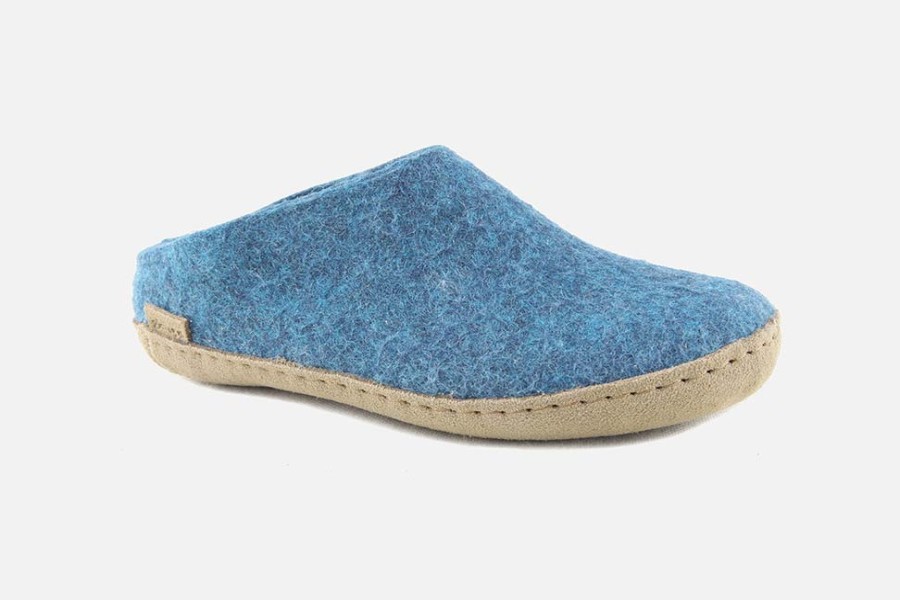 Women Glerups | Glerups - Glad Petrol Low Slippers On Labotte