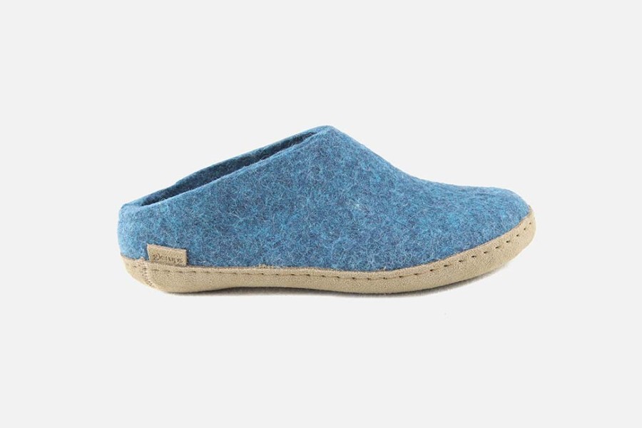 Women Glerups | Glerups - Glad Petrol Low Slippers On Labotte