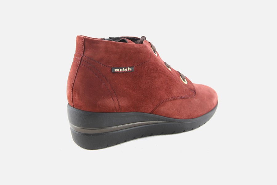 Women Mephisto | Mephisto - Peryne Rust Lace-Up Boots On Labotte