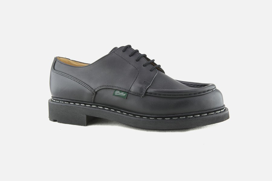 Men Paraboot | Paraboot - Villandry Lisse Noir Derbies On Labotte