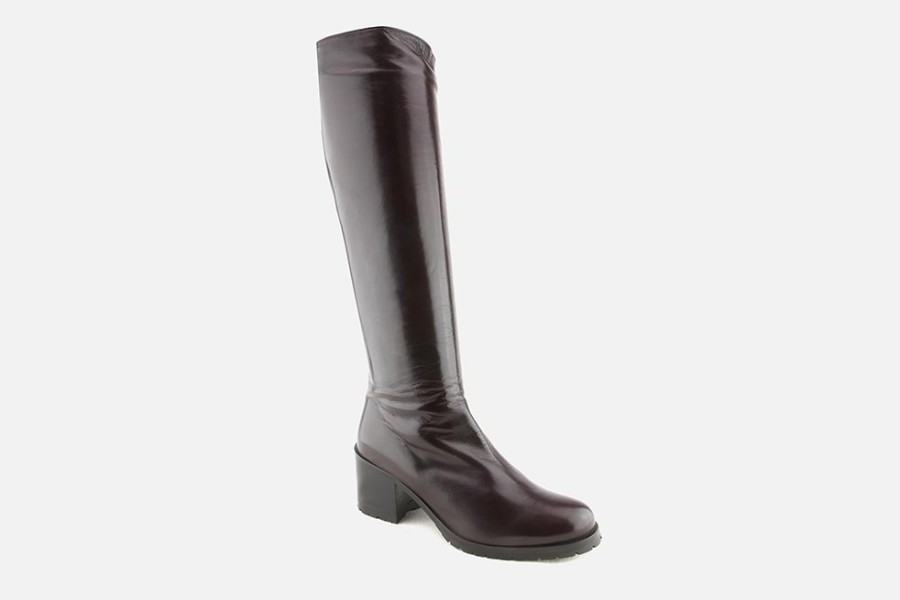 Women Lorenzo Masiero | Lorenzo Masiero - Libretto Burgundy Boots On Labotte