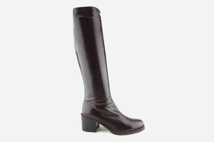 Women Lorenzo Masiero | Lorenzo Masiero - Libretto Burgundy Boots On Labotte