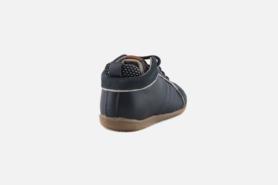 Boys Romagnoli | Romagnoli - Bambino Blue Lace-Up Boots On Labotte