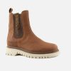 Girls Romagnoli | Romagnoli - Calixte Tabacco Leo Ankle Boots On Labotte