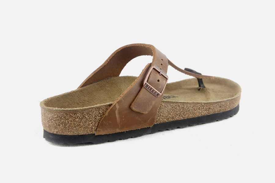 Women Birkenstock | Birkenstock - Gizeh Antique Brown Sandals On Labotte