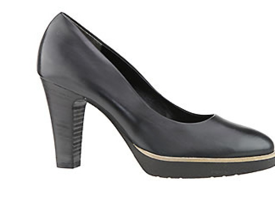 Women Paul Green | Paul Green - Papaye Black Pumps On Labotte