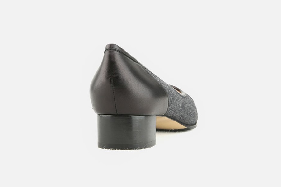 Women Jil Rocco | Jil Rocco - Dinard Gris Noir Pumps On Labotte