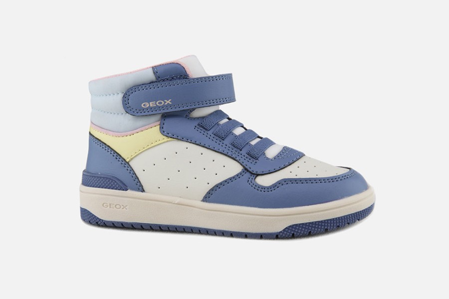 Girls Geox | Geox - Washiba Sky Blue Velcro Shoes On Labotte