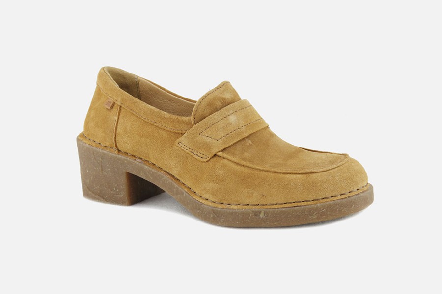 Women El Naturalista | El Naturalista - Ticino Moc Toffee Loafers On Labotte