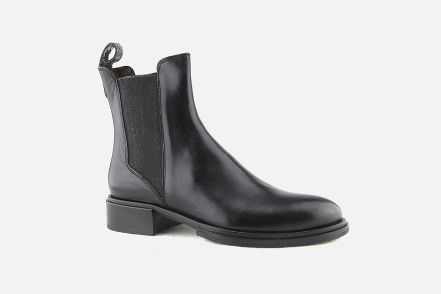 Women Muratti | Muratti - Roncenay Lisse Noir Ankle Boots On Labotte