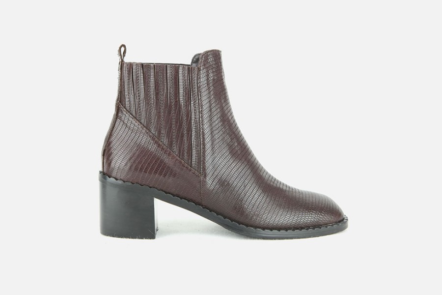 Women Brunate | Brunate - Bering Marron Ankle Boots On Labotte
