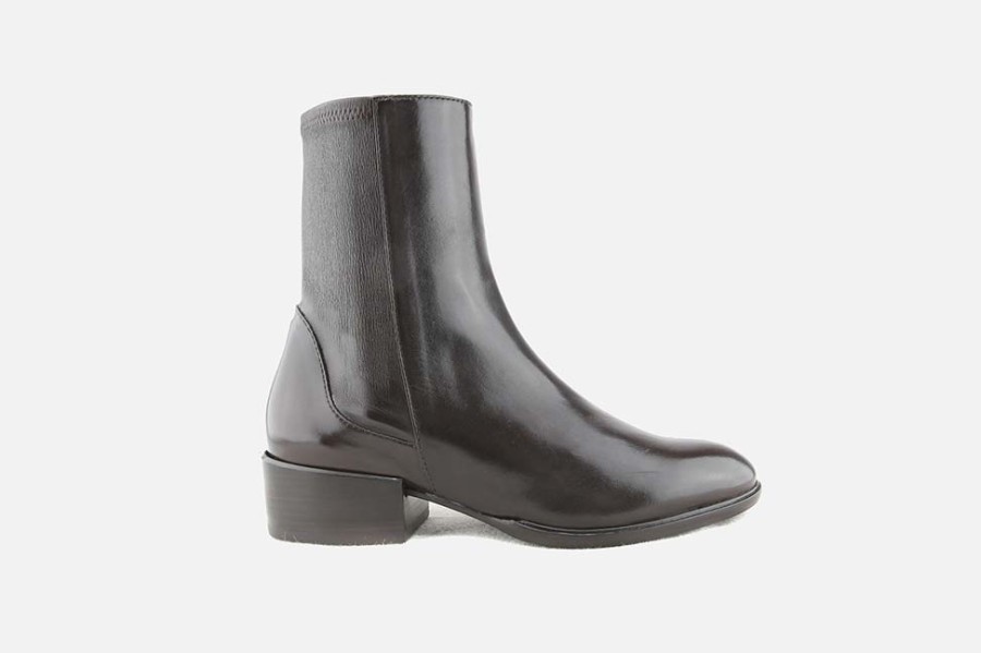 Women Lorenzo Masiero | Lorenzo Masiero - Lako Dark Brown Ankle Boots On Labotte