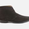 Men Crockett & Jones | Crockett & Jones - Upton Dark Oak Suede Lace-Up Boots On Labotte
