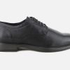 Men Geox | Geox - Terence Lace Black Derbies On Labotte