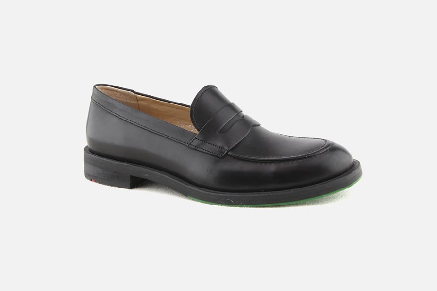 Women LLOYD | Lloyd - Giga Moc Noir Loafers On Labotte