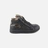 Girls Stones and Bones | Stones And Bones - Cart Glitter Black Lace-Up Boots On Labotte