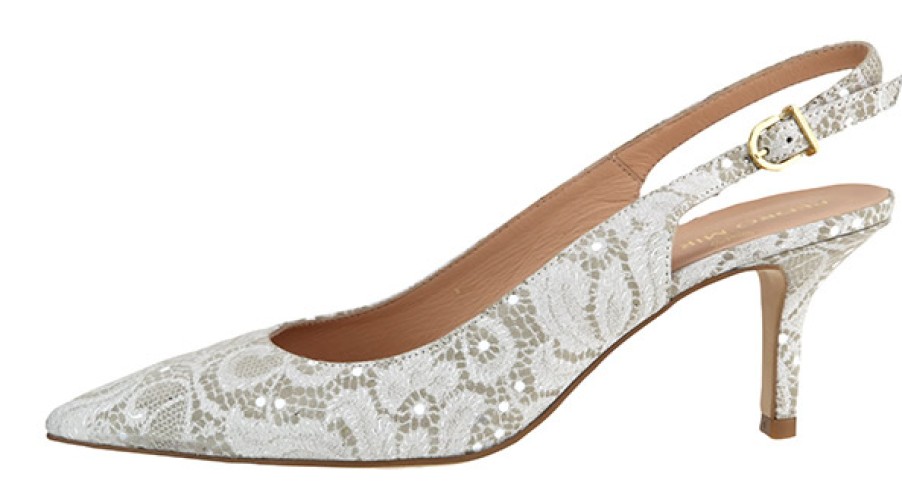 Women Pedro Miralles | Pedro Miralles - Carioca Beige Blanc Pumps On Labotte