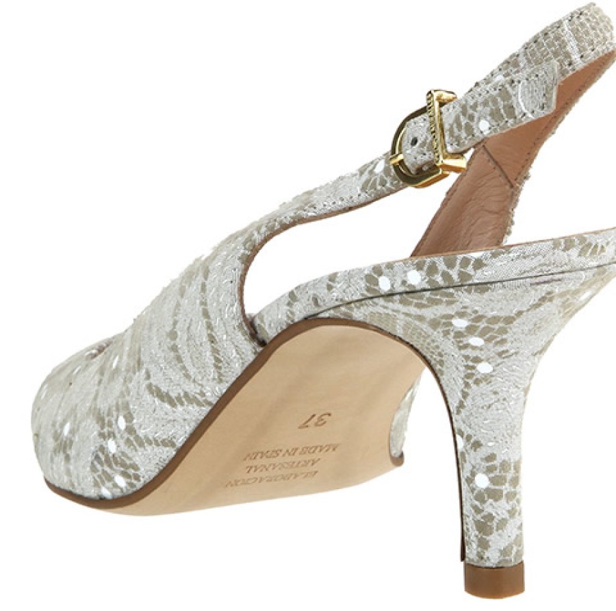 Women Pedro Miralles | Pedro Miralles - Carioca Beige Blanc Pumps On Labotte