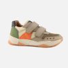 Boys Bisgaard | Bisgaard - Lauge Scratch Mud Multi Velcro Shoes On Labotte